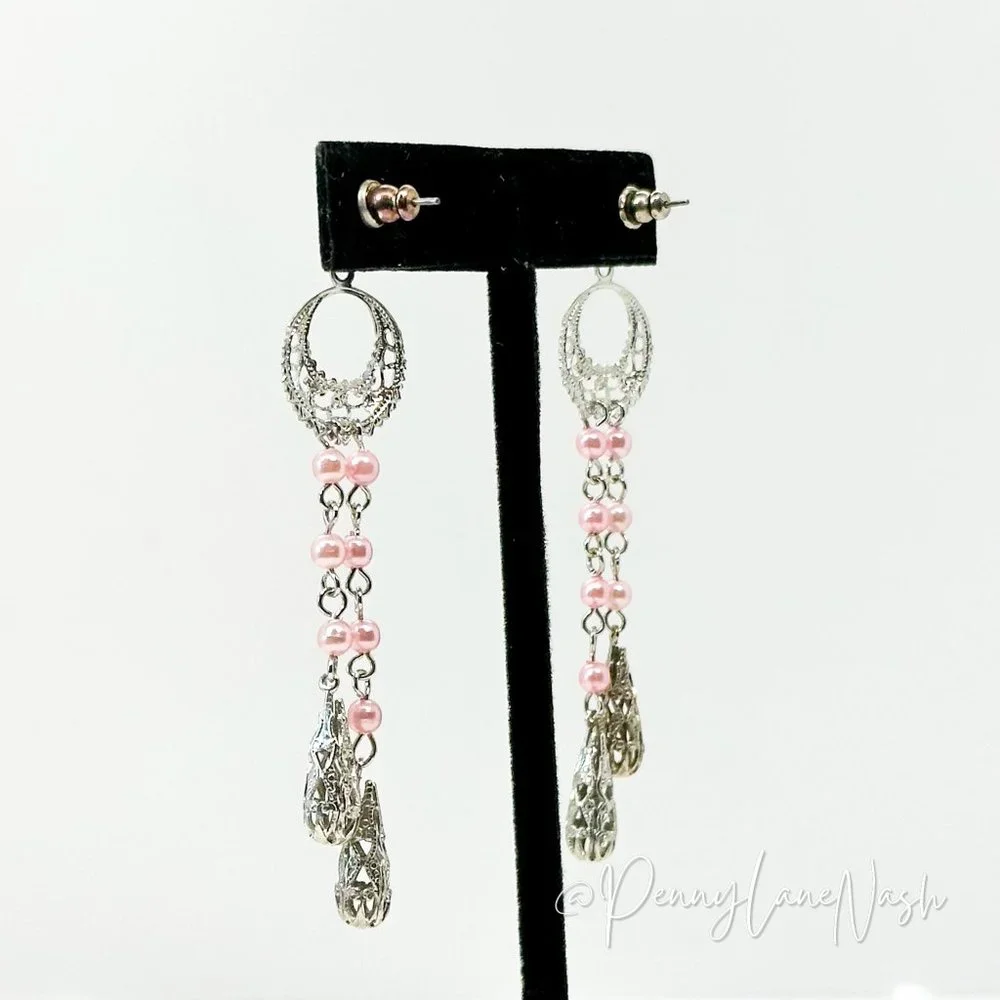 Vintage Dreamcatcher Beads Drop Earrings - Picture 6 of 6